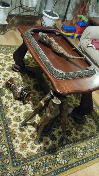 Лот: 18404190. Фото: 1. Уникальный стол из литья металла. Мебель