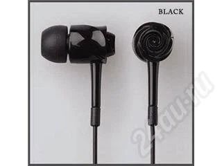 Лот: 208437. Фото: 1. Наушники чёрные, в виде бутона... Наушники, гарнитуры