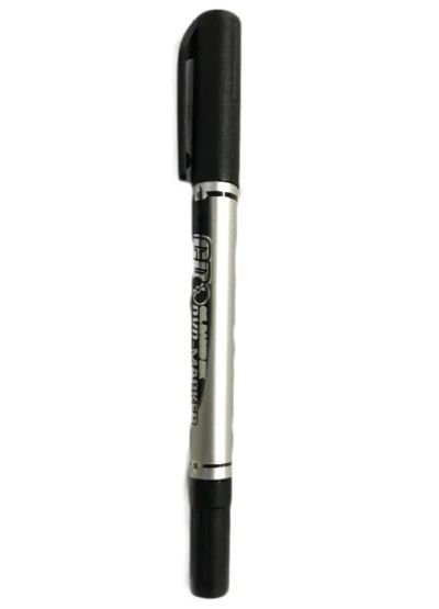 Лот: 19038712. Фото: 1. Маркер - перманентный черный двусторонний... Ручки, карандаши, маркеры