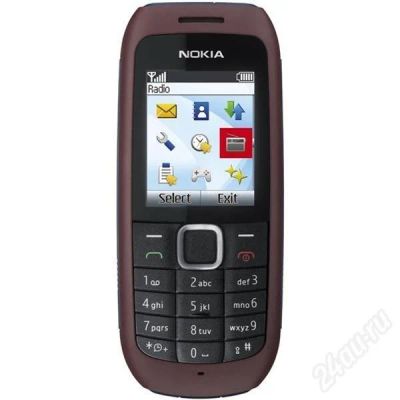 Лот: 509717. Фото: 1. Nokia 1616 dark red. Кнопочные мобильные телефоны