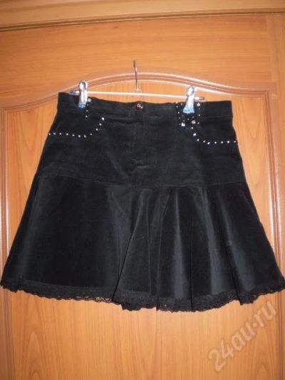Лот: 36741. Фото: 1. юбка черный вельвет! 44р. Красноярск