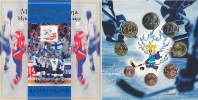 Лот: 5867359. Фото: 1. Финляндия Набор евро 2003 UNC... Наборы монет