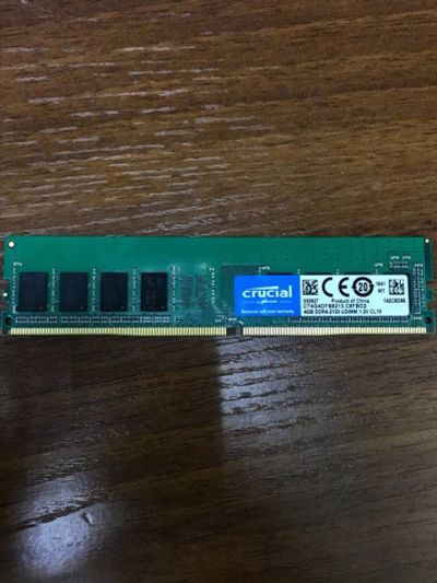 Лот: 10931676. Фото: 1. 4GB DDR4 Crucial 2133mhz 1.2V... Оперативная память
