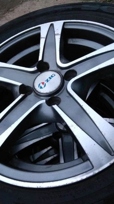 Лот: 10981718. Фото: 1. ZiG R14+Kumho 185/70 4x100. Шины на дисках