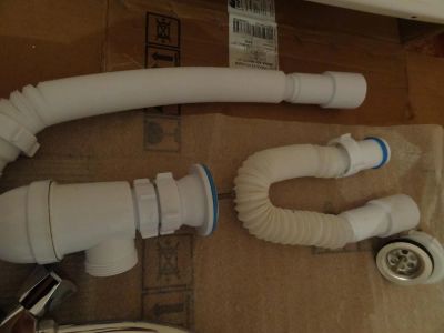 Лот: 3277276. Фото: 1. Сифон с гофрой для мойки. Фитинги, подводка