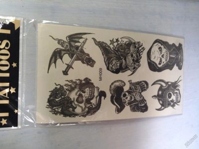 Лот: 5614352. Фото: 1. Наклейка, тату "черепа". Другое (дети растут)