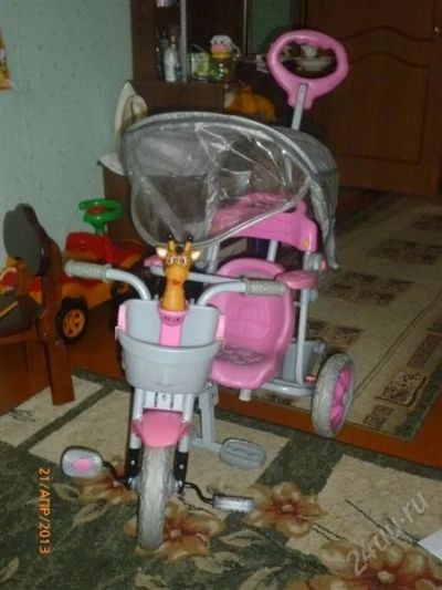 Лот: 2731834. Фото: 1. Велосипед 3-х колесный для девочки. Красноярск