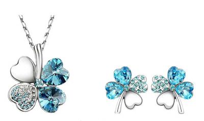 Лот: 5403615. Фото: 1. Комплект бижутерии "Хрустальный... Комплекты изделий