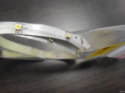 Лот: 18477135. Фото: 1. Отрезок светодиодной ленты 3528... Светодиоды