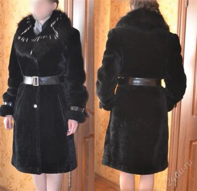 Лот: 1848910. Фото: 1. шуба мутоновая 44-46. Верхняя одежда