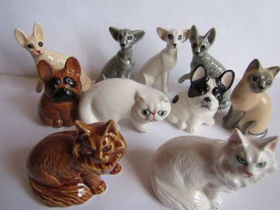 Лот: 16695959. Фото: 1. кошка мини размер разные ,авторская... Скульптуры