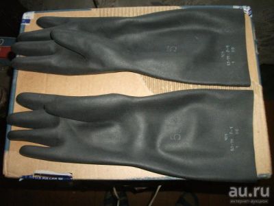 Лот: 12729939. Фото: 1. Перчатки черная резина рукавицы... Инвентарь для уборки