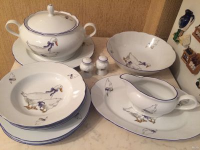 Лот: 13772599. Фото: 1. Набор посуды, тонкий фарфор, Польша. Тарелки, блюда, салатники