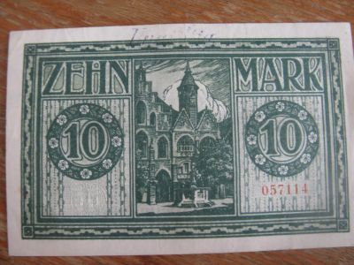 Лот: 17820718. Фото: 1. Германия 10 марок 1918 года. Hildesheim... Германия и Австрия