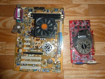 Лот: 888053. Фото: 1. 754 сокет, процессор 1,6 и видеокарта. Материнские платы
