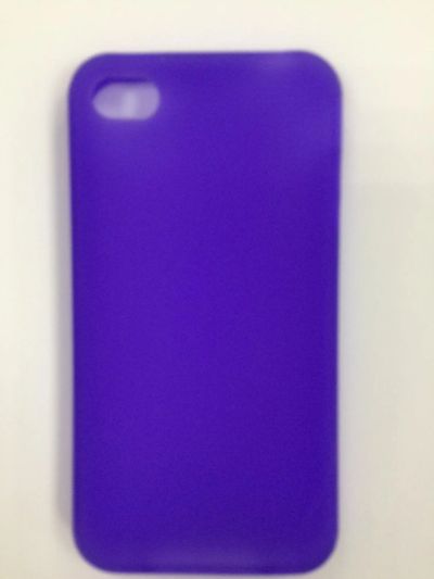 Лот: 10978189. Фото: 1. Чехол iPhone 4/ 4S Силикон Фиолетовый... Чехлы, бамперы