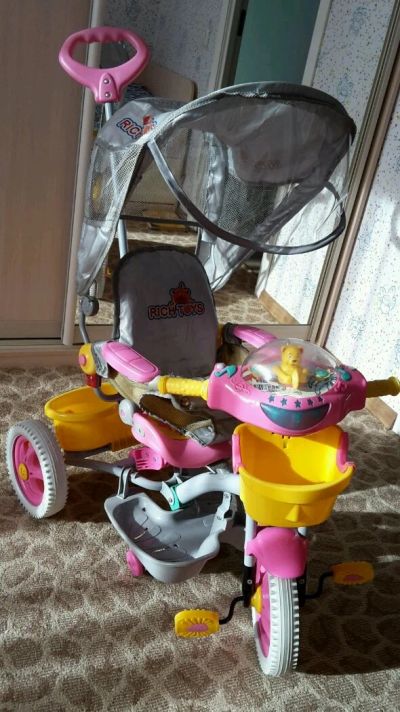 Лот: 9206497. Фото: 1. Велосипед детский розовый. Красноярск