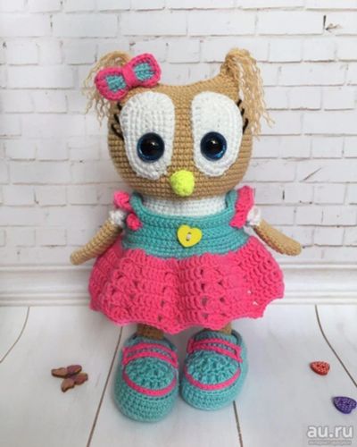 Лот: 13369892. Фото: 1. Совушка в платье. Ручная работа. Готовые изделия