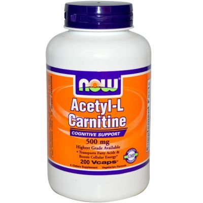 Лот: 6267163. Фото: 1. Acetyl-L Carnitine, 500 mg, 200... Спортивное питание, витамины
