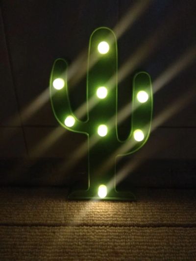 Лот: 13688700. Фото: 1. Светодиодный 3D ночник кактус. Бра, настенные светильники