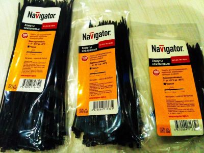 Лот: 9698658. Фото: 1. Стяжка, хомут для проводов 2,5х200... Крепёж