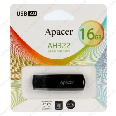 Лот: 4643263. Фото: 1. USB Flash 16Gb Apacer AH322 Бесплатная... USB-флеш карты