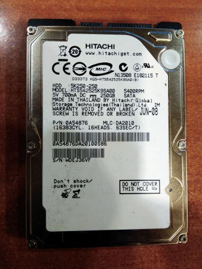 Лот: 11728505. Фото: 1. жесткий диск 2,5 Hitachi hts542525k9sa00... Жёсткие диски (HDD)
