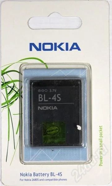 Лот: 509298. Фото: 1. Акб BL-4S Original 100% Nokia... Аккумуляторы
