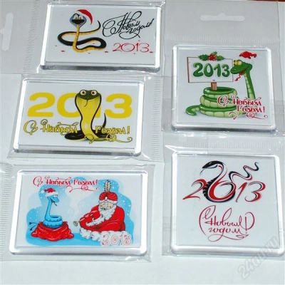 Лот: 2275466. Фото: 1. Магниты на холодильник с символом... Другое (сувениры, подарки)