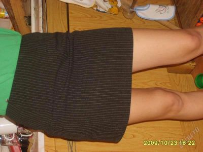 Лот: 149129. Фото: 1. Юбка черная в полоску Clockhouse... Юбки