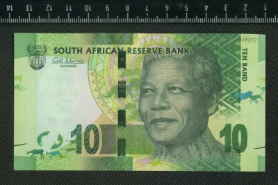 Лот: 25888709. Фото: 1. ЮАР 10 ранд. пресс. Африка