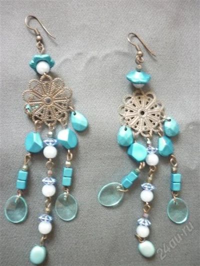 Лот: 788023. Фото: 1. Серьги 3. Серьги, каффы