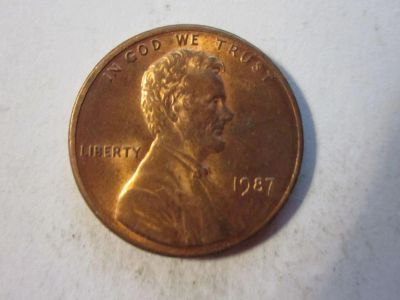 Лот: 7802740. Фото: 1. 1 цент 1987 США. Америка