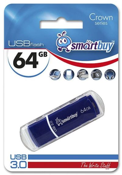 Лот: 4754506. Фото: 1. 64GB USB 3.0 Flash, Smart Buy... USB-флеш карты