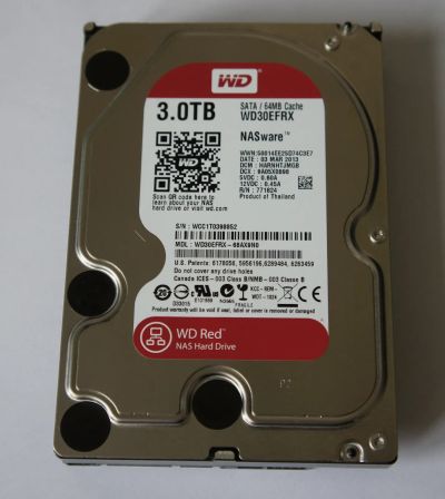 Лот: 20564864. Фото: 1. HDD Western Digital WD RED 3Tb... Жёсткие диски