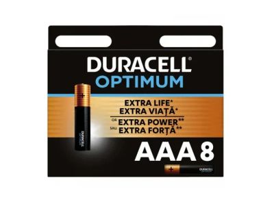 Лот: 20009554. Фото: 1. Батарейка AAA(LR03) DURACELL OPTIMUM... Батарейки, аккумуляторы, элементы питания