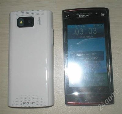 Лот: 375341. Фото: 1. Nokia X6....2SIM+WI-FI+JAVA+TV... Кнопочные мобильные телефоны