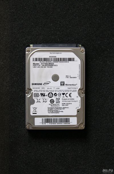 Лот: 17956377. Фото: 1. Жёсткий диск 2,5" Samsung ST750LM022... Жёсткие диски (HDD)