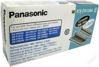 Лот: 2230316. Фото: 1. Panasonic KX-FA136A Пленка для... Картриджи, расходные материалы