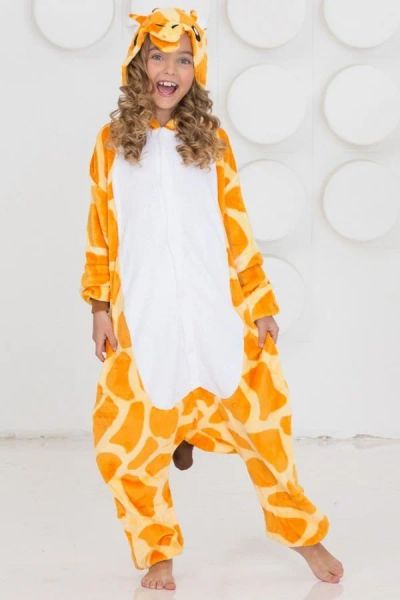 Лот: 11977663. Фото: 1. Детский кигуруми "Жираф"- универсальный... Комплекты, комбинезоны, костюмы