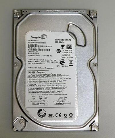 Лот: 6249611. Фото: 1. Винчестер Seagate 7200.12 500Gb... Жёсткие диски