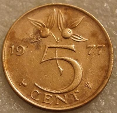 Лот: 8223006. Фото: 1. 5 центов 1990 Нидерланды, 5 центов... Европа