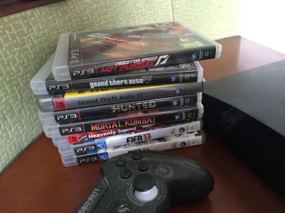 Лот: 7822252. Фото: 1. PS3 + GTA 5 + 2 ДЖОСТика + HDMI... Игровые приставки, консоли