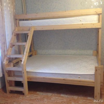 Лот: 8497439. Фото: 1. кровать двухъярусная (двухспальная-односпальная... Кровати