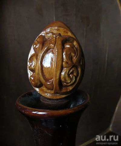 Лот: 14730683. Фото: 1. 6 Резьба по дереву Яйцо деревянное... Скульптуры