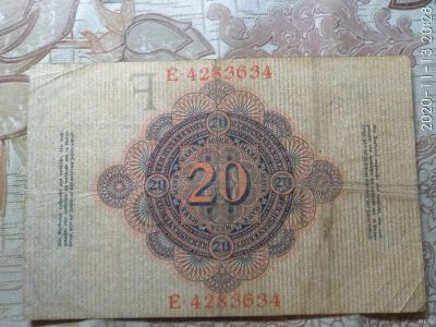 Лот: 16835537. Фото: 1. 20 марок 1910 года Германия. Германия и Австрия