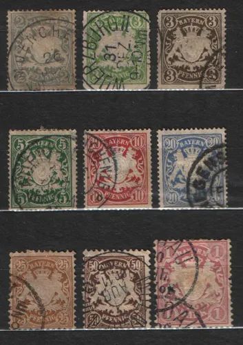 Лот: 25882421. Фото: 1. Бавария 1876-1900_002. Марки