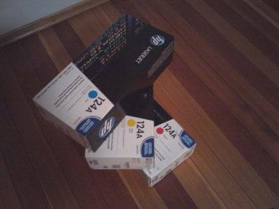 Лот: 3410295. Фото: 1. картридж HP Q600 3a 2a 1a - три... Картриджи, расходные материалы