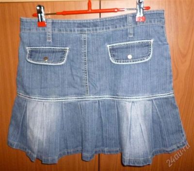 Лот: 1462489. Фото: 1. Джинсовая юбка стрейч.Размер 46. Юбки