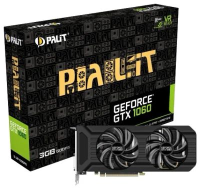 Лот: 9934282. Фото: 1. Видеокарта GTX 1060 3Gb Palit. Видеокарты